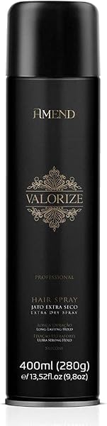 Amend Valorize Hair Spray de Fixação Ultra Forte com Silicone 400ml