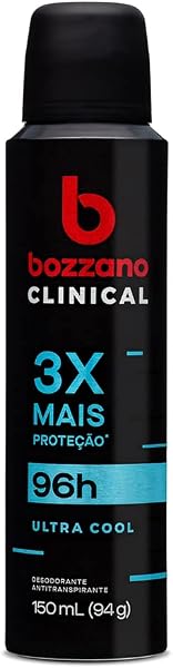 Bozzano Clinical Ultra Cool Desodorante Antitranspirante Aerossol Masculino 150ml