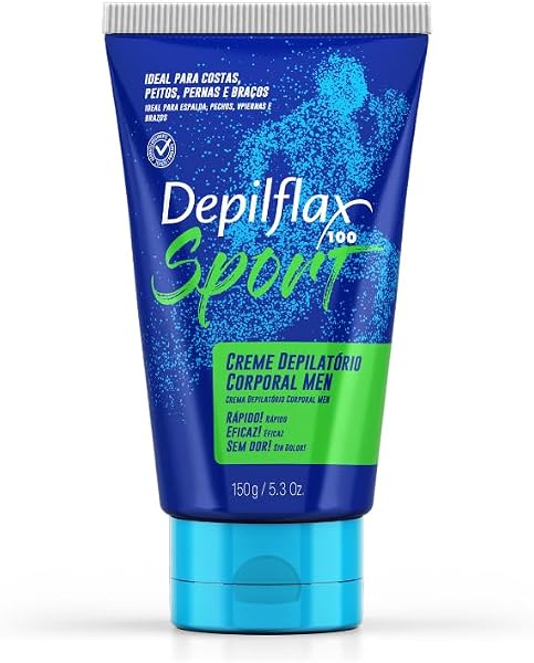 Depilflax Creme Depilatório Corporal Men Sports 150 g