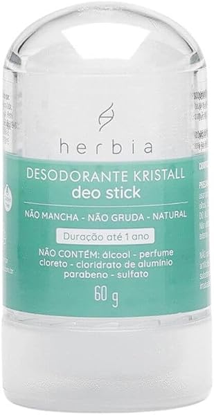 Herbia Desodorante Kristall Deo Stick 60 g Natural e Vegano