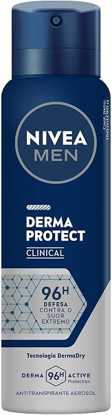 NIVEA MEN Desodorante Antitranspirante Aerossol Derma Protect Clinical 150ml