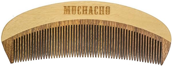 Pente de Madeira para Barba Modelo Curvo Muchacho
