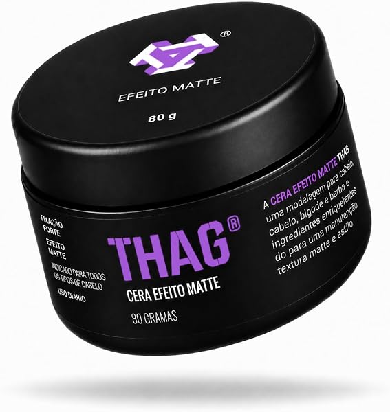THAG Pomade Exclusive Edition, Pomada Modeladora Efeito Matte, 80 g